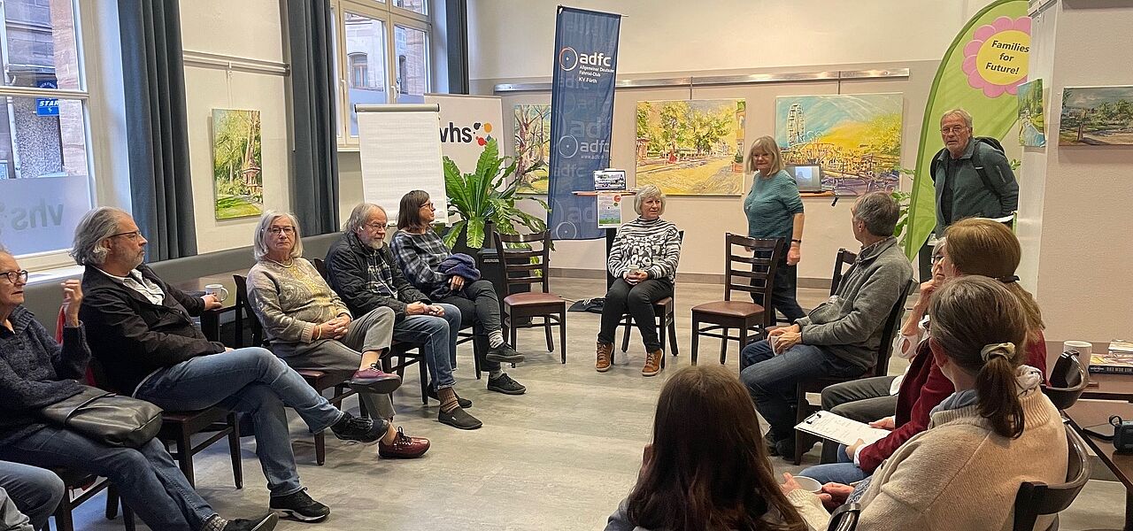 Teilnehmer beim Workshop "Reiselust - bis ans Ende der Welt?"