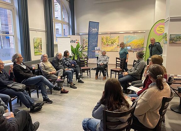 Teilnehmer beim Workshop "Reiselust - bis ans Ende der Welt?"