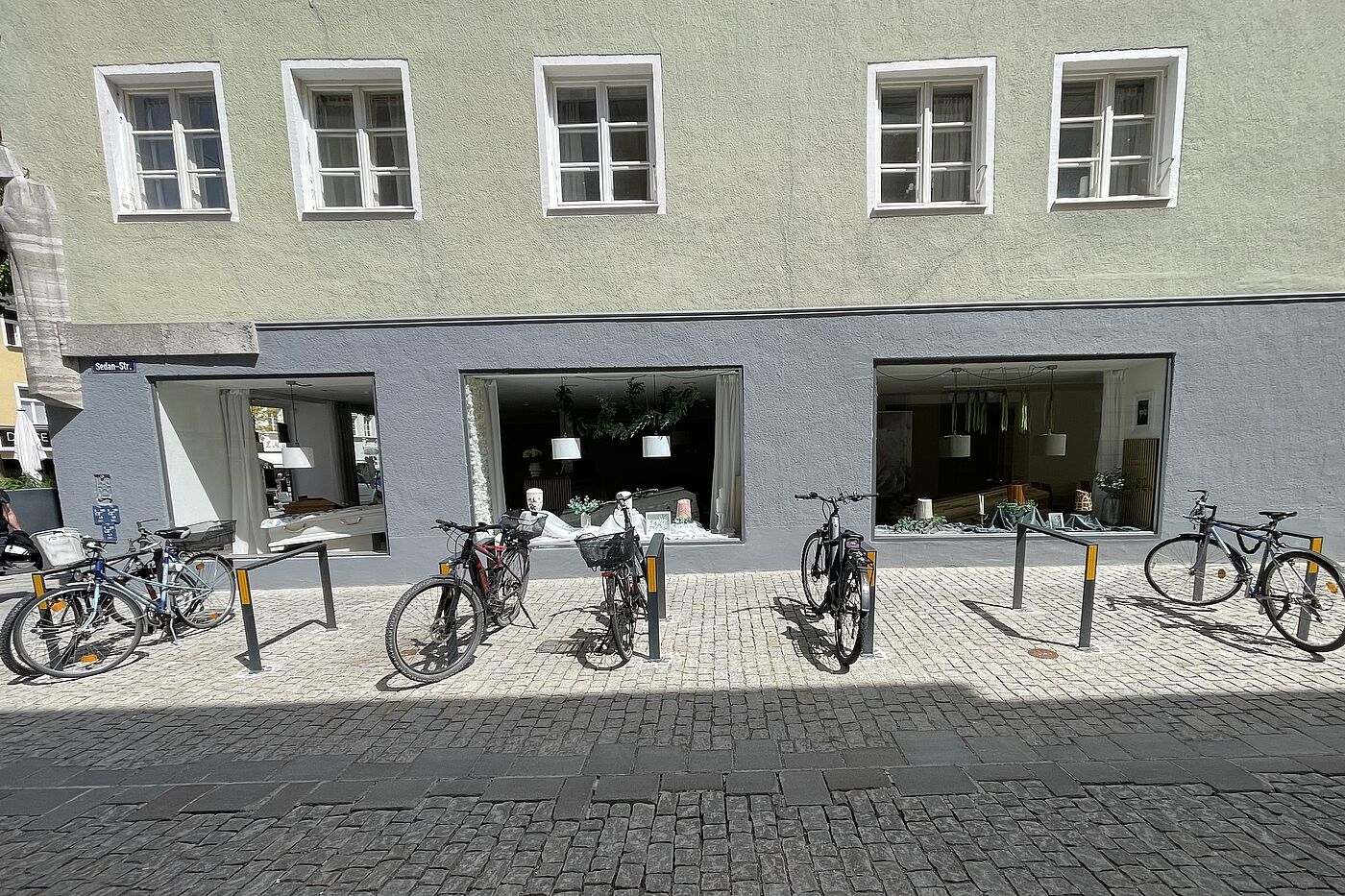 Fahrradstraße Fahrradständer