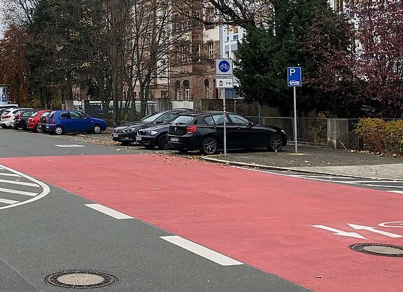 Fahrradstraße in Nürnberg Fahrradstraße in Nürnberg