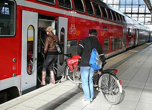 Fahrradmitnahme im Regionalzug