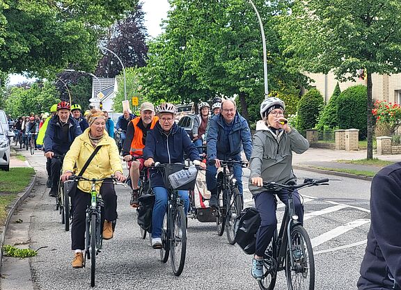 Fahrradcorso in Ahrensburg